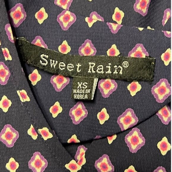 Sweet Rain Blouse Top Sleeveless‎ Multicolor Women Size XS Back Keyhole - Picture 5 of 7